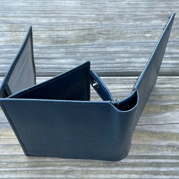 Handmade Wallet Handmade Men Card Holder Purse Genuine Leather Bi fold Wallet - Picture 4 of 12